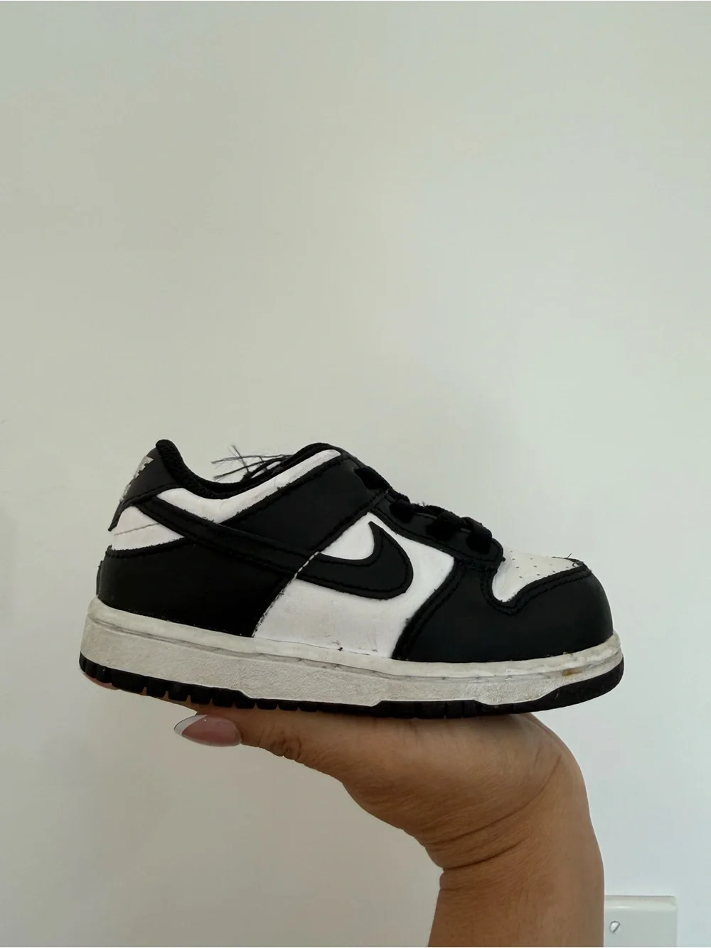 Nike Kids Black and White Low-Cut Sneaker
